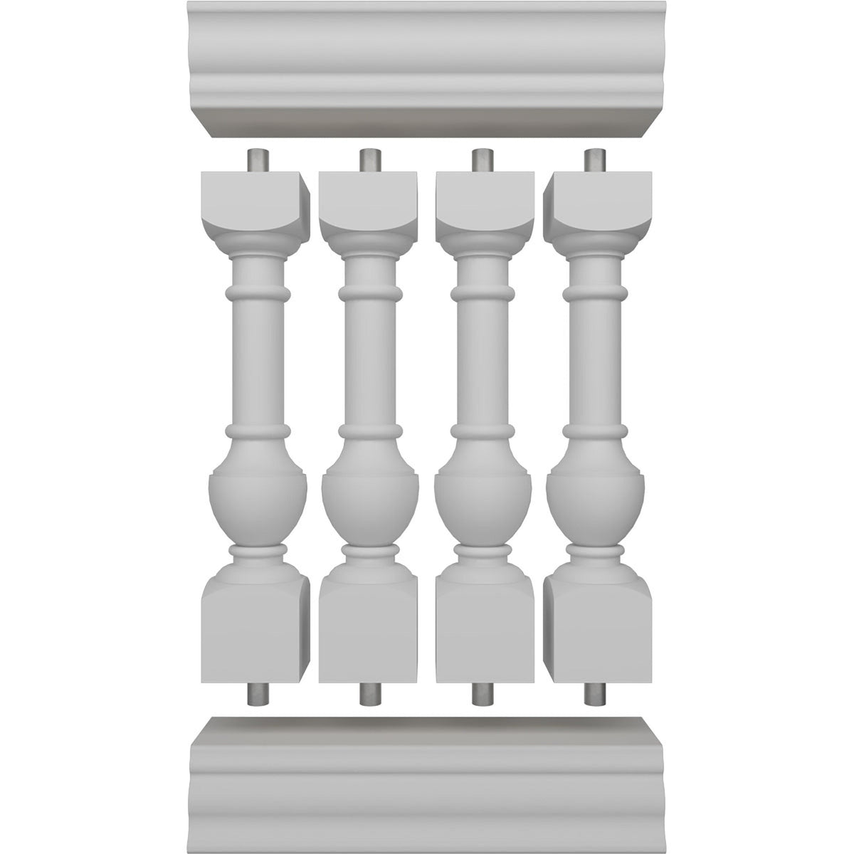 Ekena Millwork FiberThane York Fiberglass Deck Rail Kit