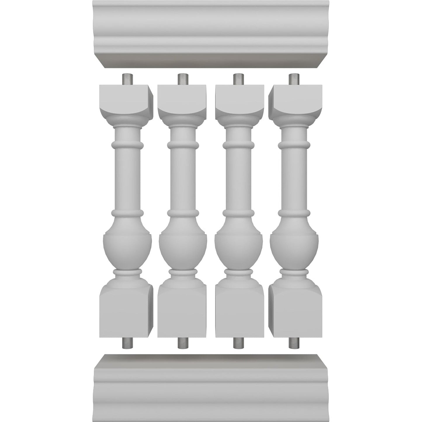Ekena Millwork FiberThane York Fiberglass Deck Rail Kit