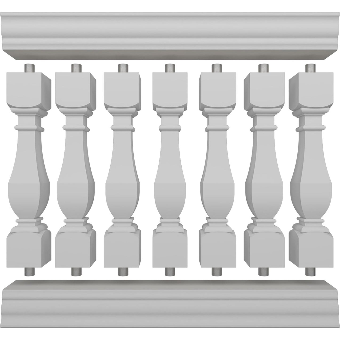 Ekena Millwork FiberThane Arcadian Fiberglass Deck Rail Kit