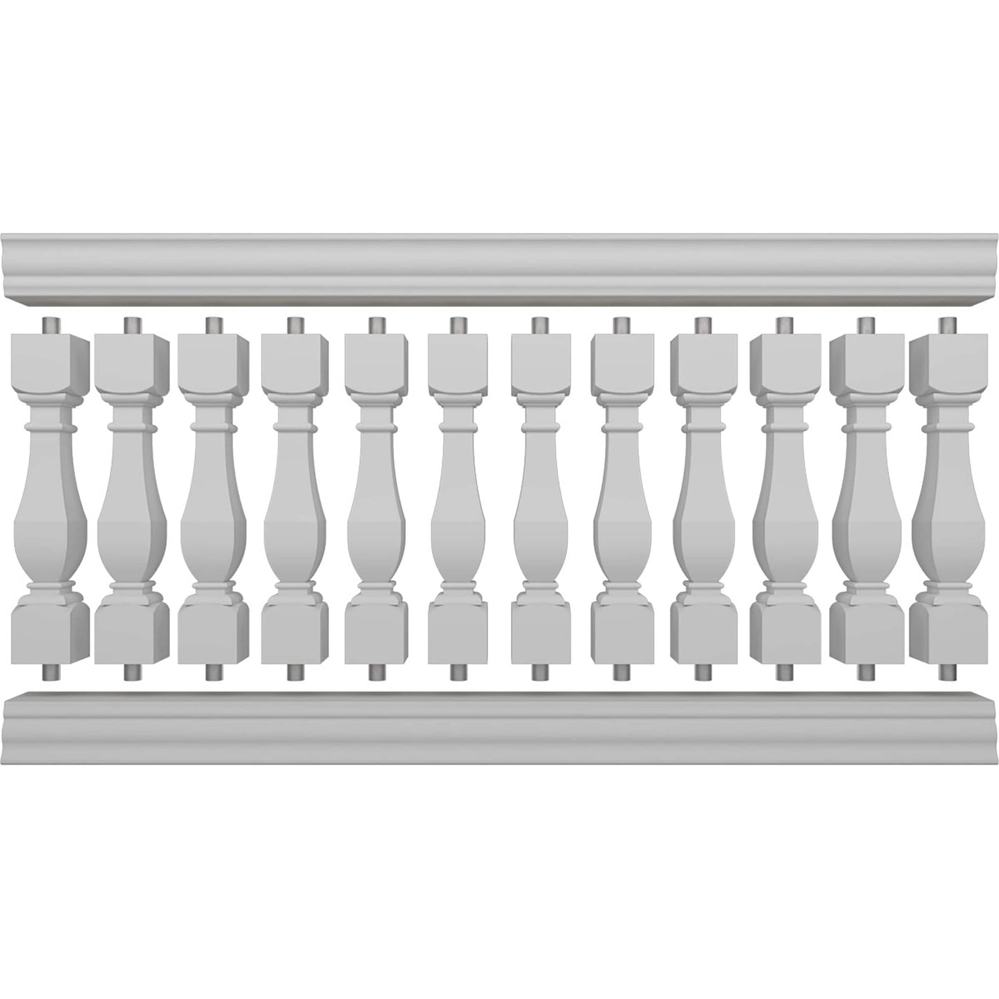 Ekena Millwork FiberThane Arcadian Fiberglass Deck Rail Kit