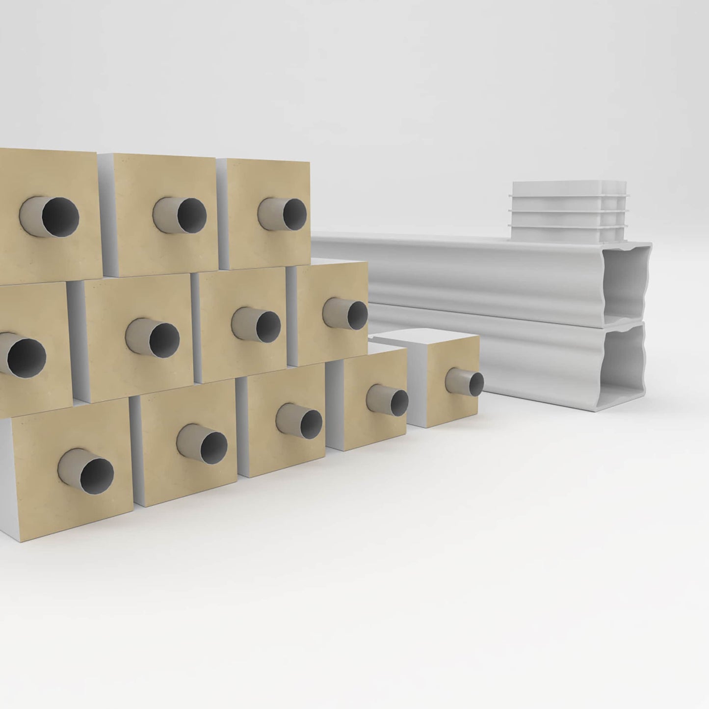 Ekena Millwork FiberThane Arcadian Fiberglass Deck Rail Kit