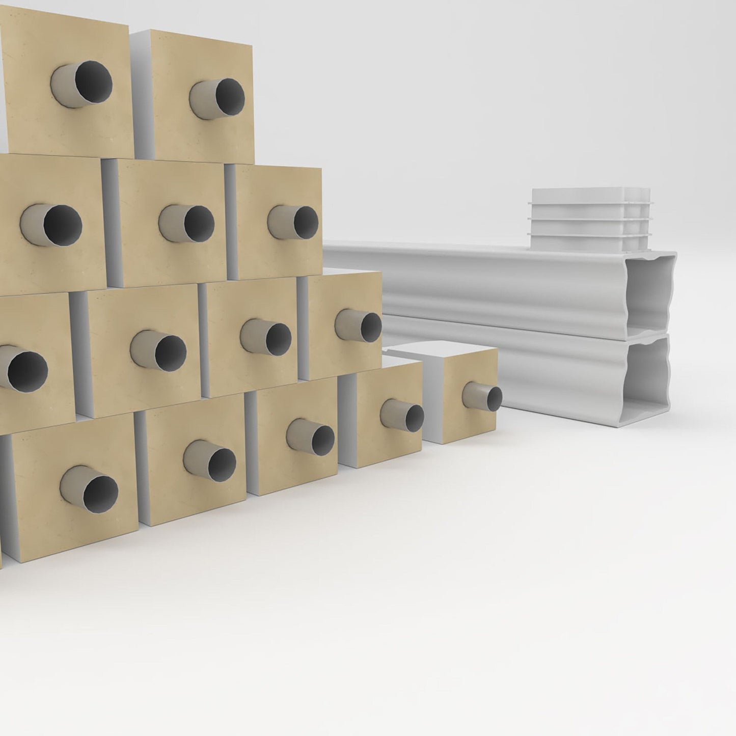 Ekena Millwork FiberThane Arcadian Fiberglass Deck Rail Kit