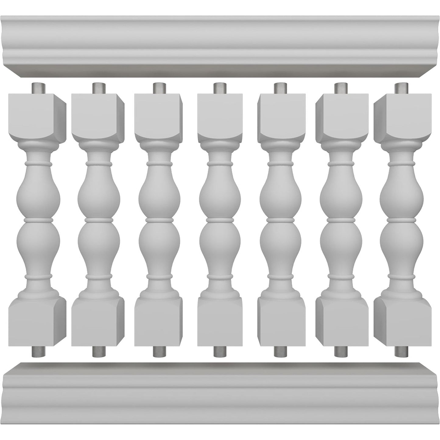 Ekena Millwork FiberThane Avalon Fiberglass Deck Rail Kit
