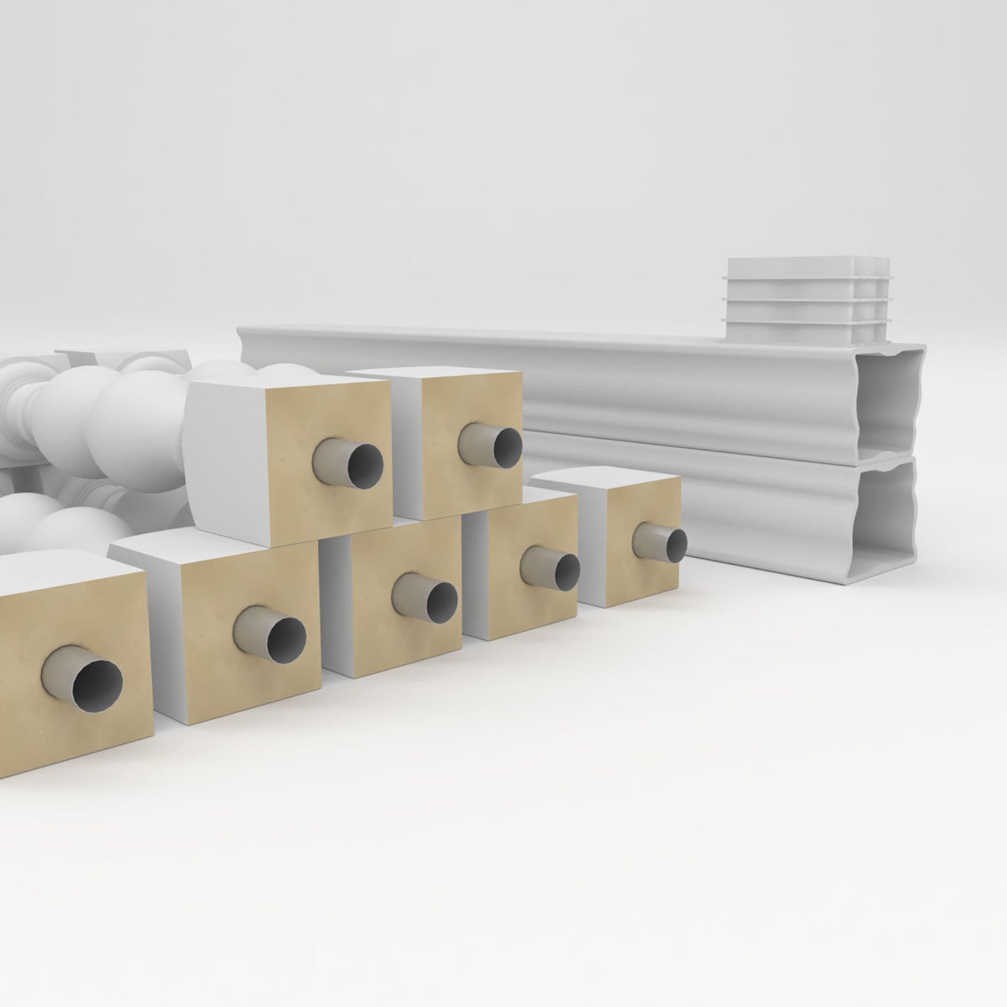 Ekena Millwork FiberThane Avalon Fiberglass Deck Rail Kit
