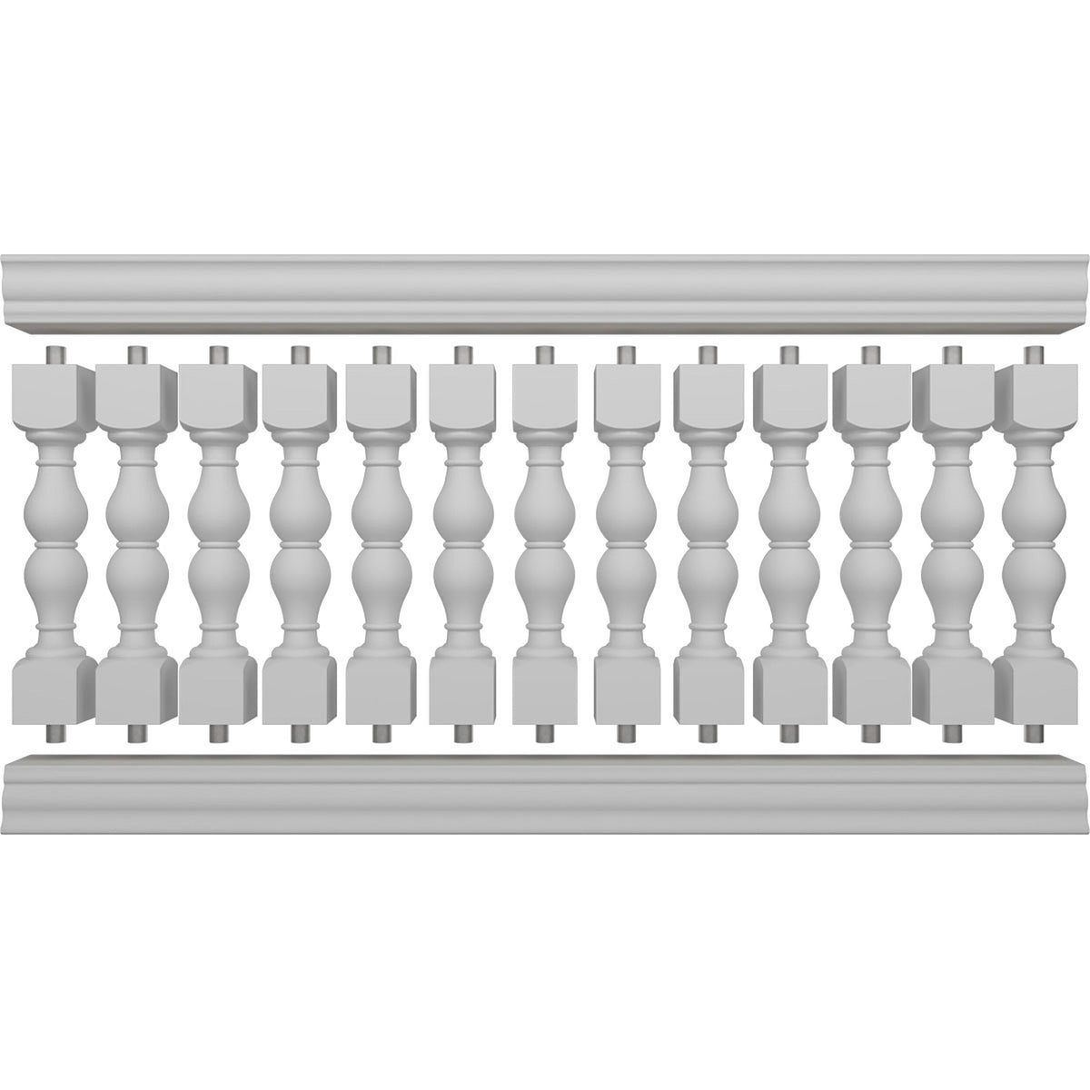 Ekena Millwork FiberThane Avalon Fiberglass Deck Rail Kit