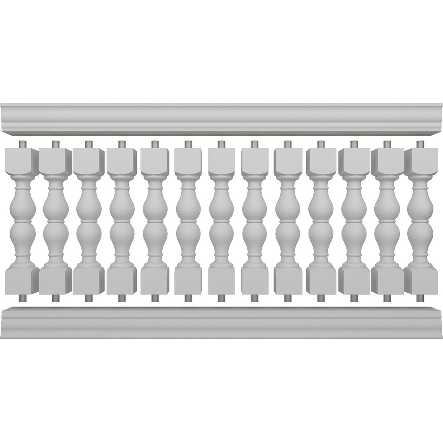 Ekena Millwork FiberThane Avalon Fiberglass Deck Rail Kit