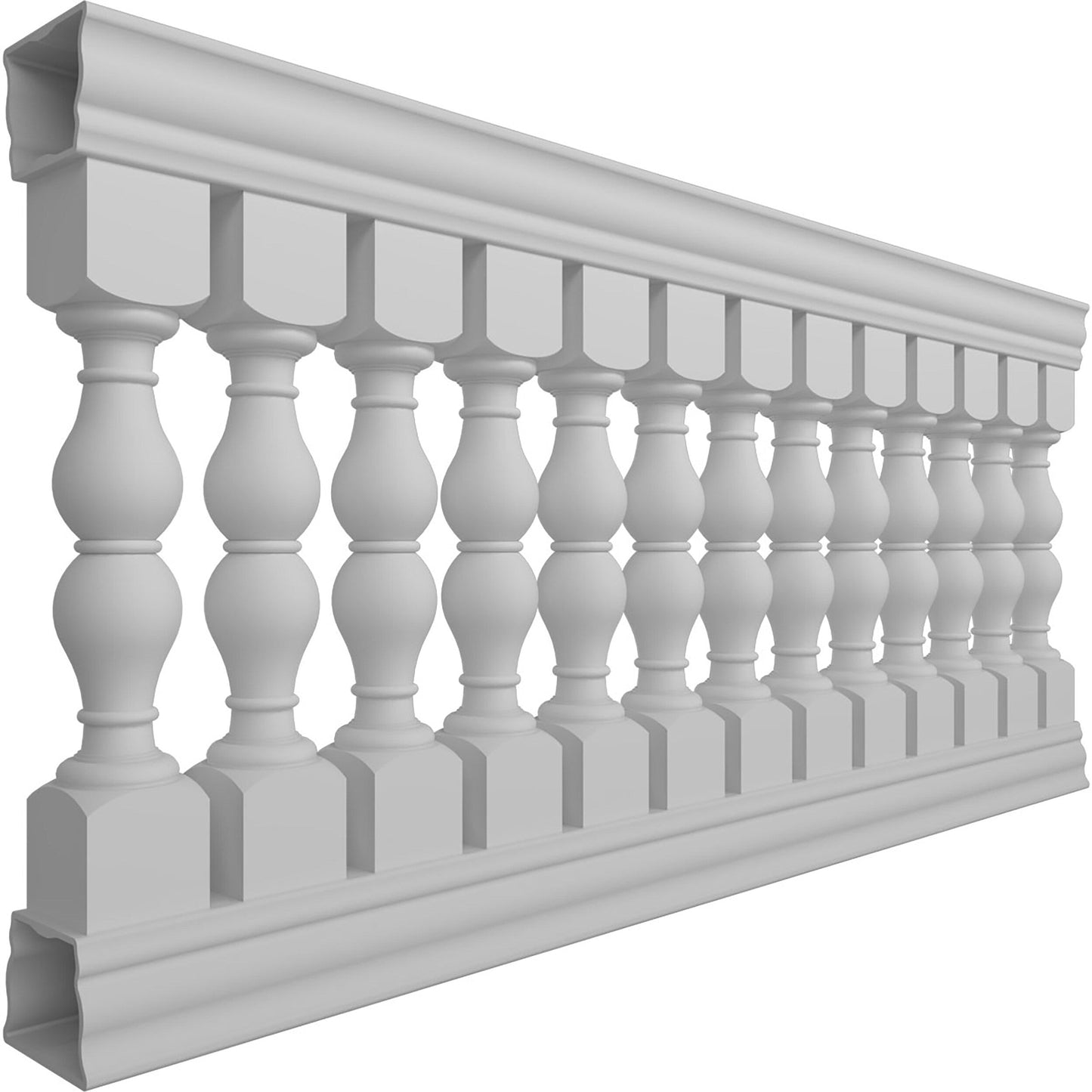 Ekena Millwork FiberThane Avalon Fiberglass Deck Rail Kit