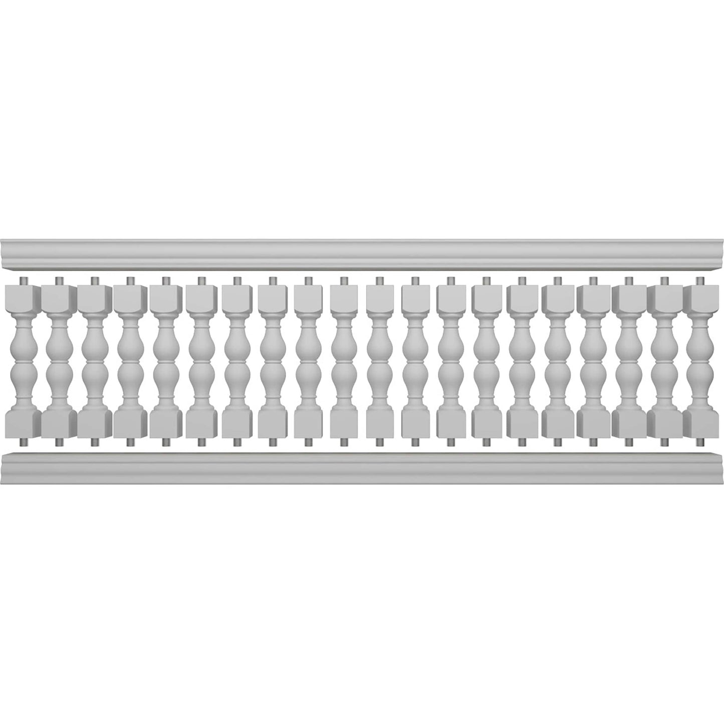Ekena Millwork FiberThane Avalon Fiberglass Deck Rail Kit