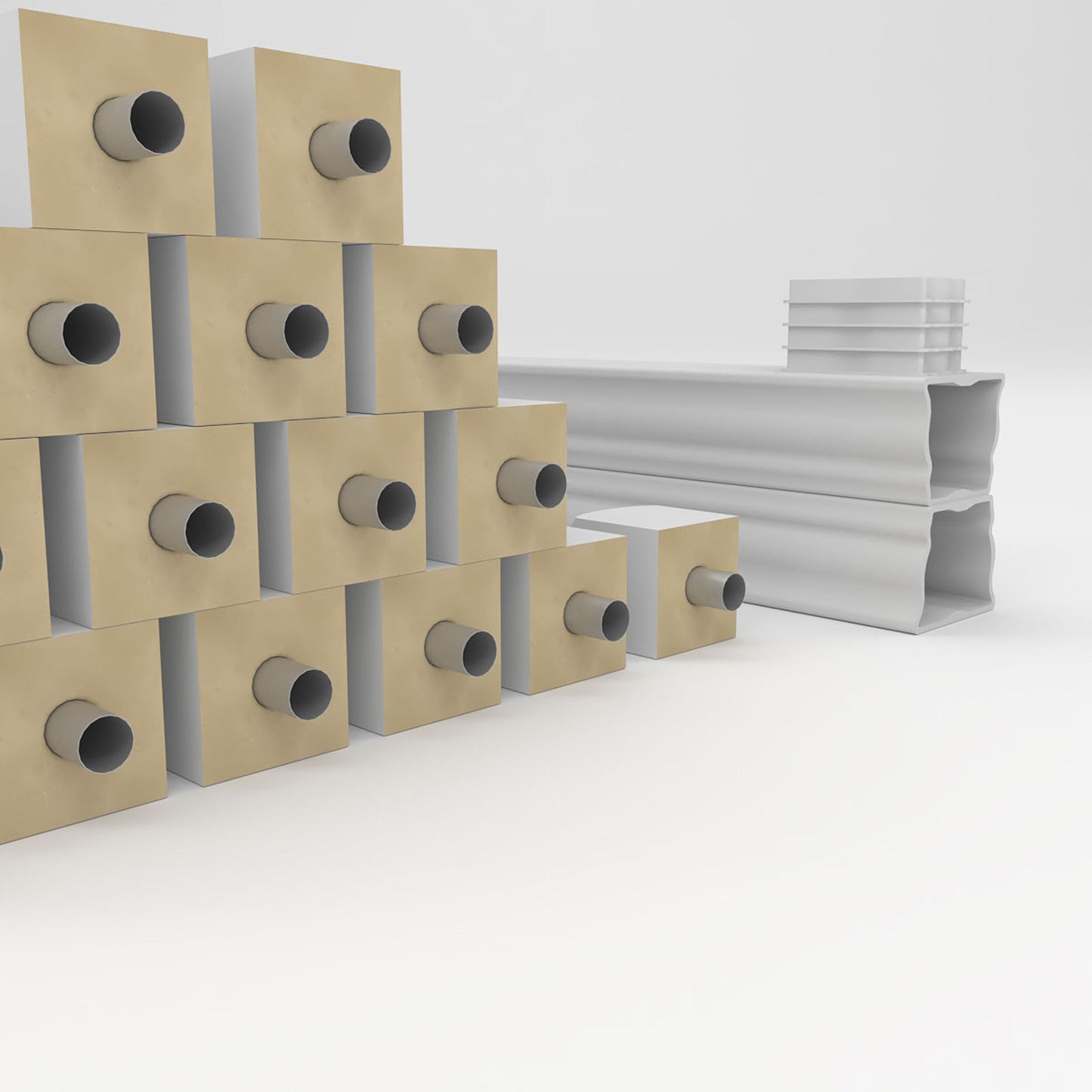 Ekena Millwork FiberThane Avalon Fiberglass Deck Rail Kit