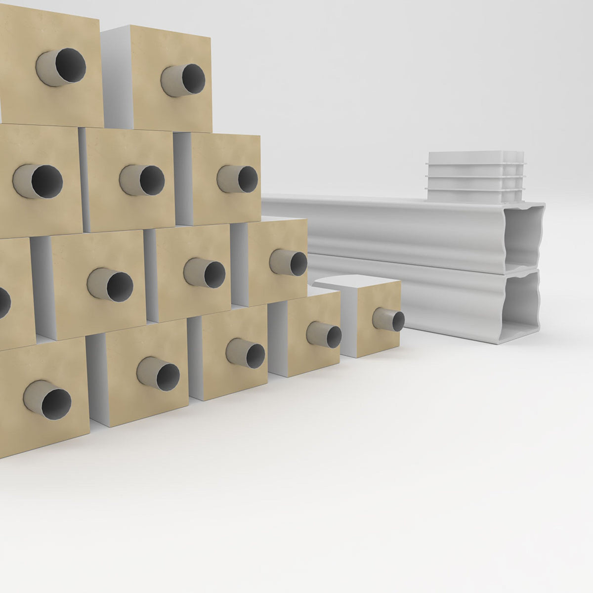 Ekena Millwork FiberThane Bradford Fiberglass Deck Rail Kit