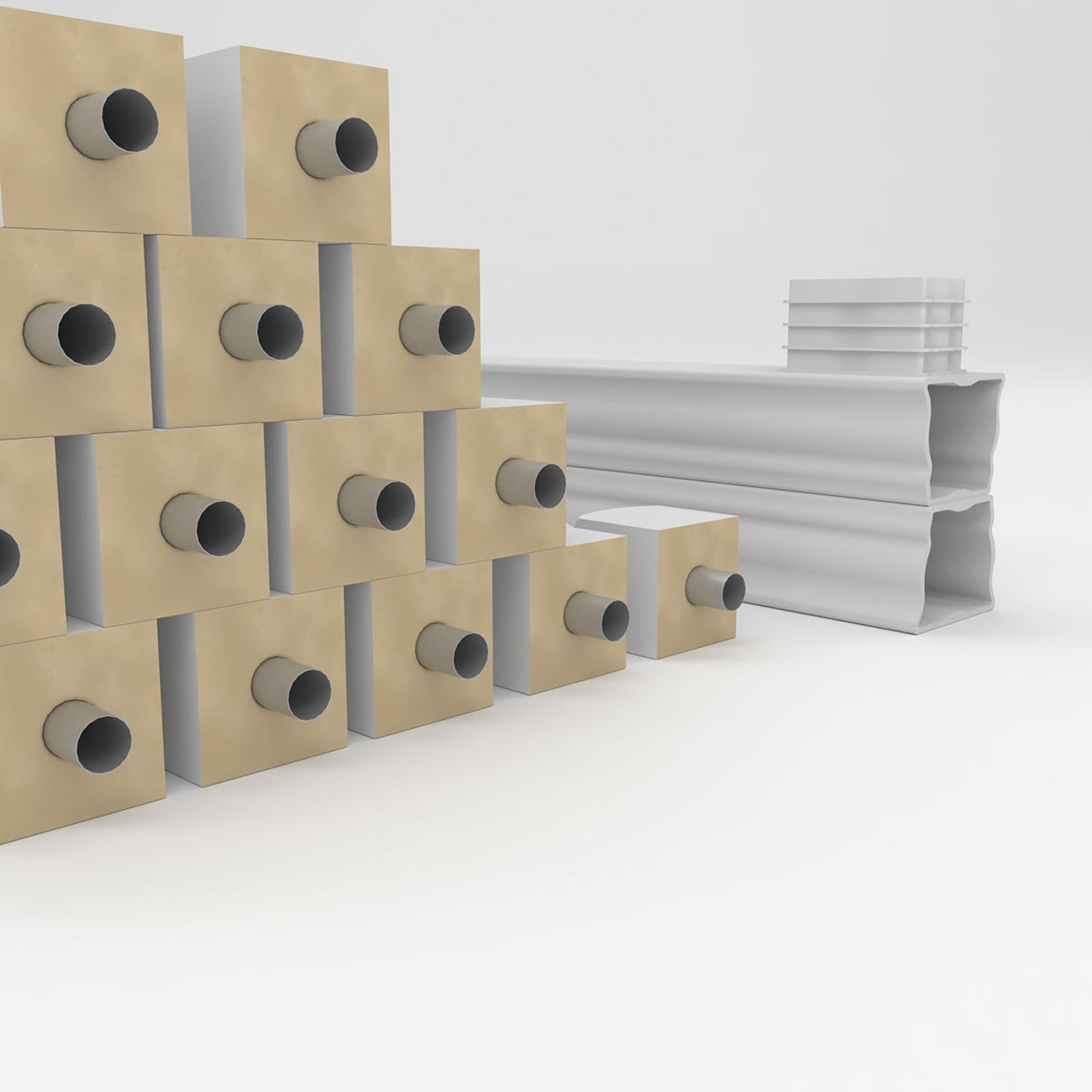 Ekena Millwork FiberThane Bradford Fiberglass Deck Rail Kit