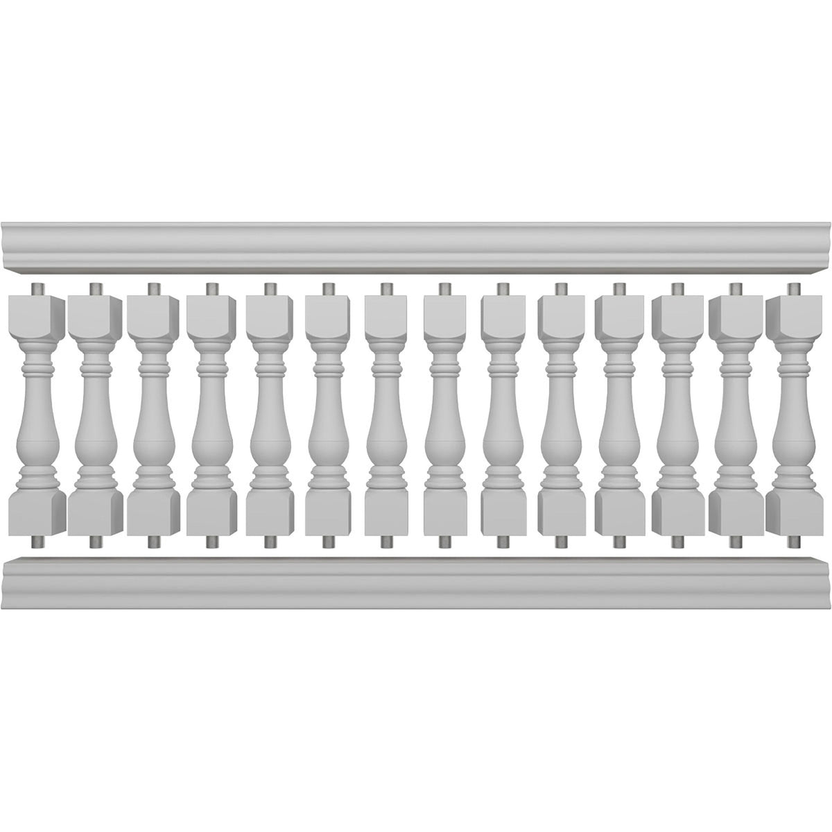 Ekena Millwork FiberThane Bradford Fiberglass Deck Rail Kit