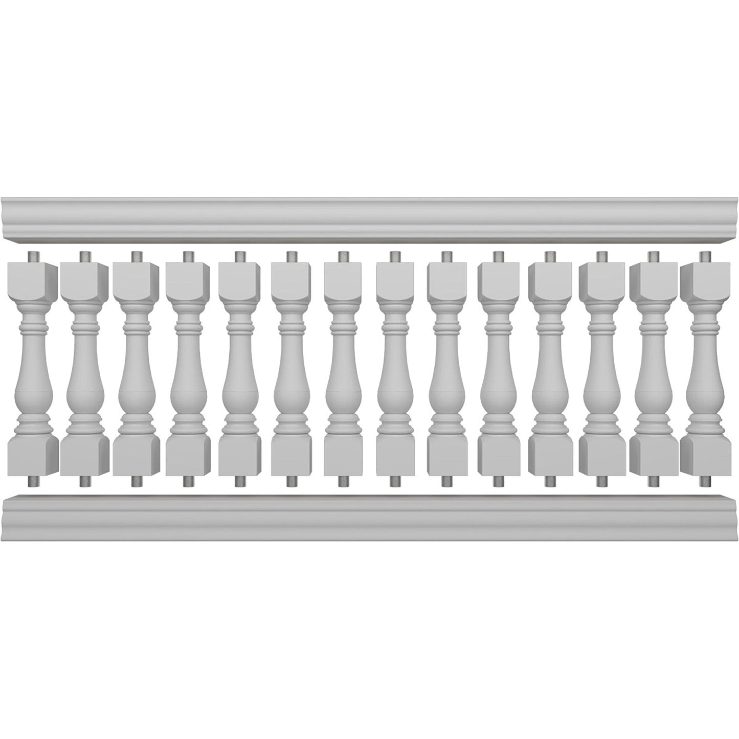 Ekena Millwork FiberThane Bradford Fiberglass Deck Rail Kit