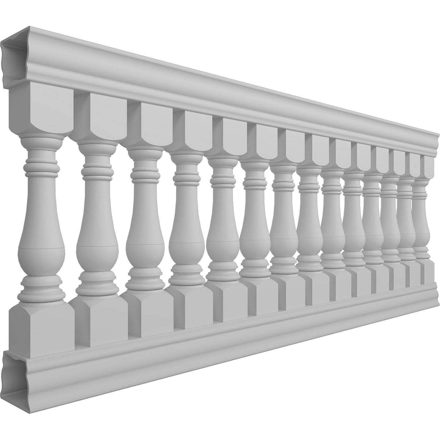Ekena Millwork FiberThane Bradford Fiberglass Deck Rail Kit