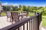 Harmony Railing 6-ft x 34-in Bronze Aluminum Deck Stair Rail Kit