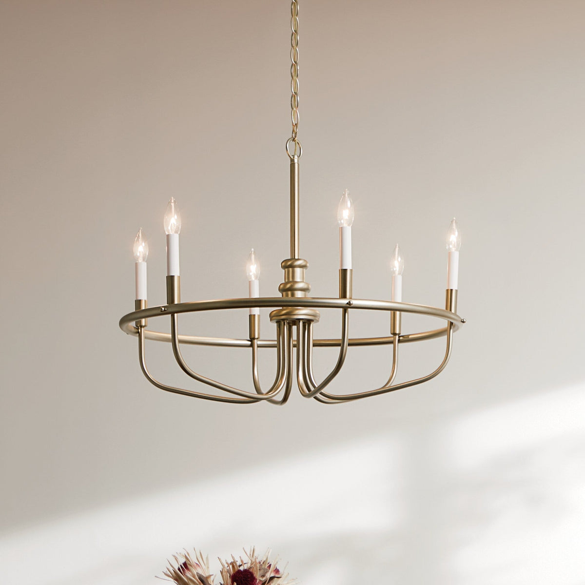 Kichler Capitol Hill 6-Light Gold Traditional Chandelier