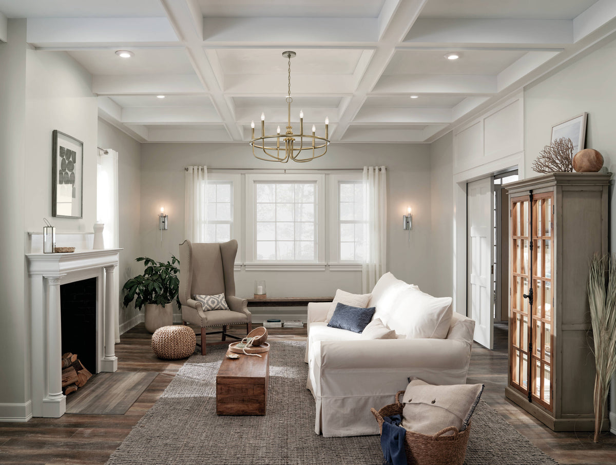 Kichler Capitol Hill 6-Light Gold Traditional Chandelier