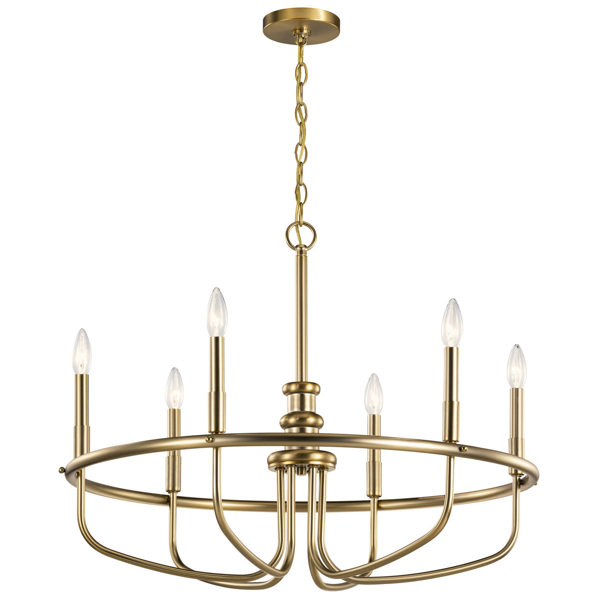 Kichler Capitol Hill 6-Light Gold Traditional Chandelier