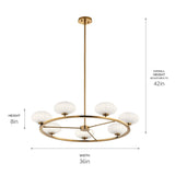Kichler Pim 7-Light Gold Modern/Contemporary Chandelier