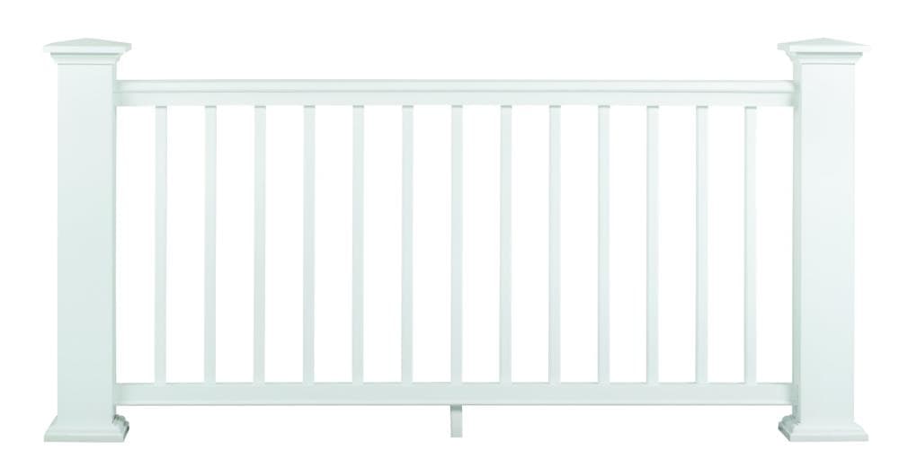 TimberTech Classic Composite Trademark 5.-ft L x 3.5-in W x 2.-in H White Composite Deck Rail