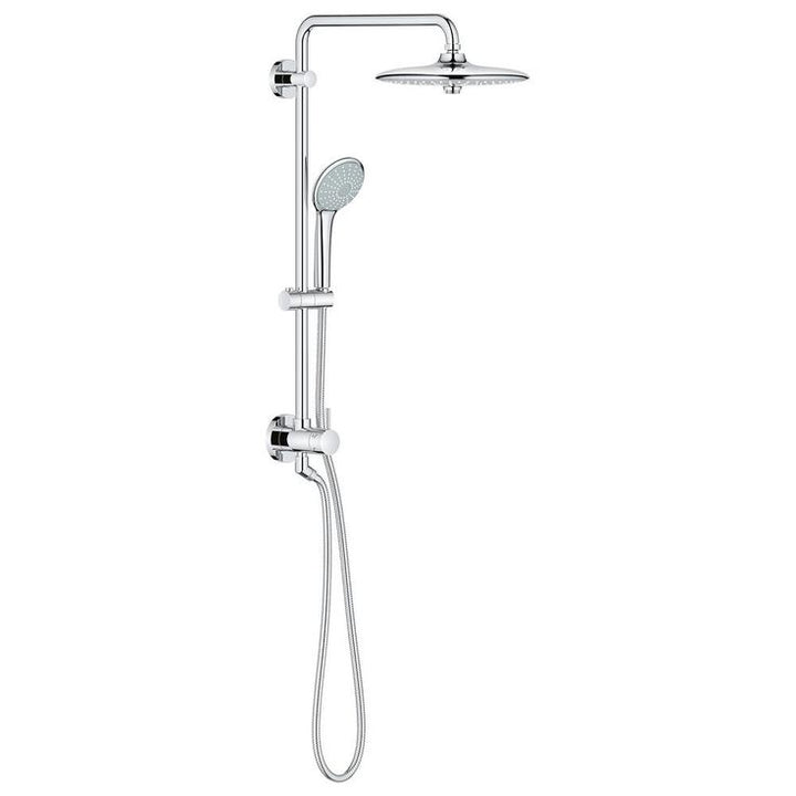 Retrofit System 260 3-Spray Patterns with 2.5 GPM 10.25 in. Wall Mount Dual Shower Heads in StarLight Chrome