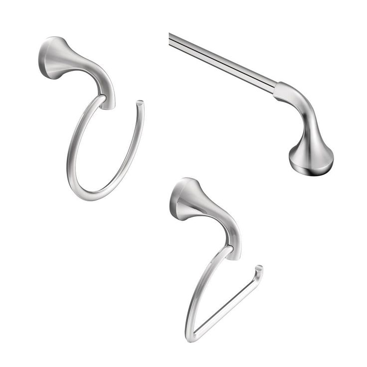Moen 3-Piece Eva Chrome Decorative Bathroom Hardware Set