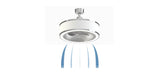 Fanimation Studio Collection RingAire 23-in Chrome LED Indoor Fandelier Ceiling Fan with Light Kit and Remote (3-Blade)