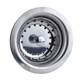 Keeney 3.5-in Kitchen Sink Strainer, Stainless Steel, Rust-Resistant, Basket Included