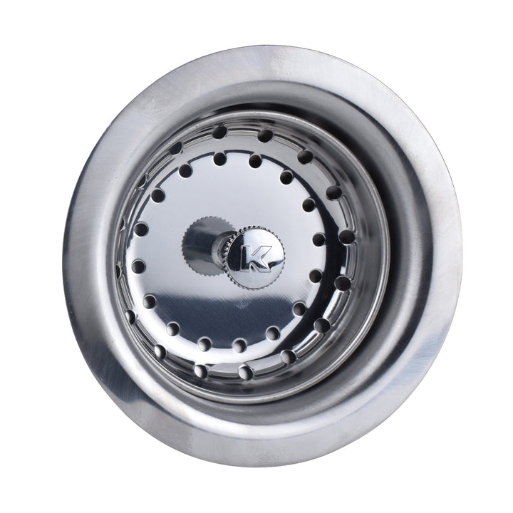 Keeney 3.5-in Kitchen Sink Strainer, Stainless Steel, Rust-Resistant, Basket Included