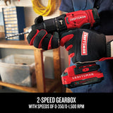 CRAFTSMAN V20 1/2-in 20-Volt Max Variable Speed Cordless Hammer Drill (2 Batteries Included)