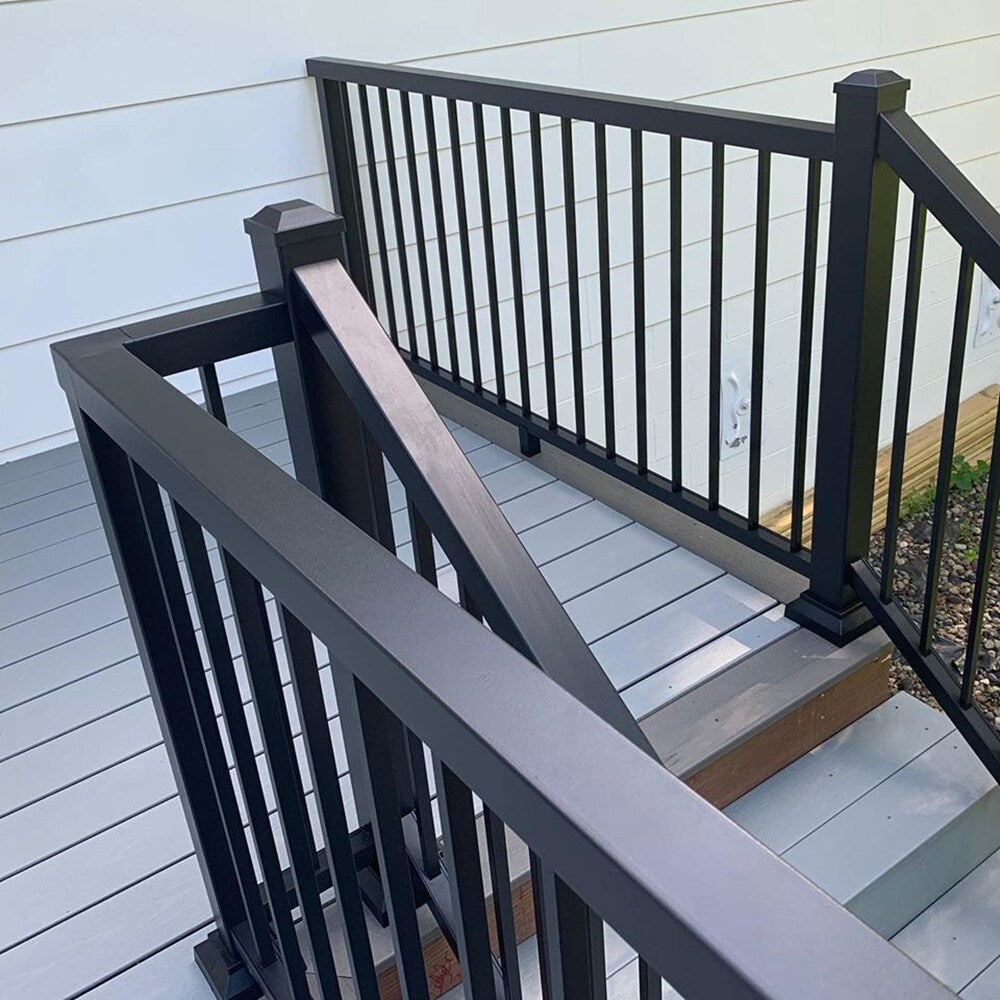 Harmony Railing Alta 6-ft L x 2.5-in W x 2.5-in H Black Aluminum Top Rail
