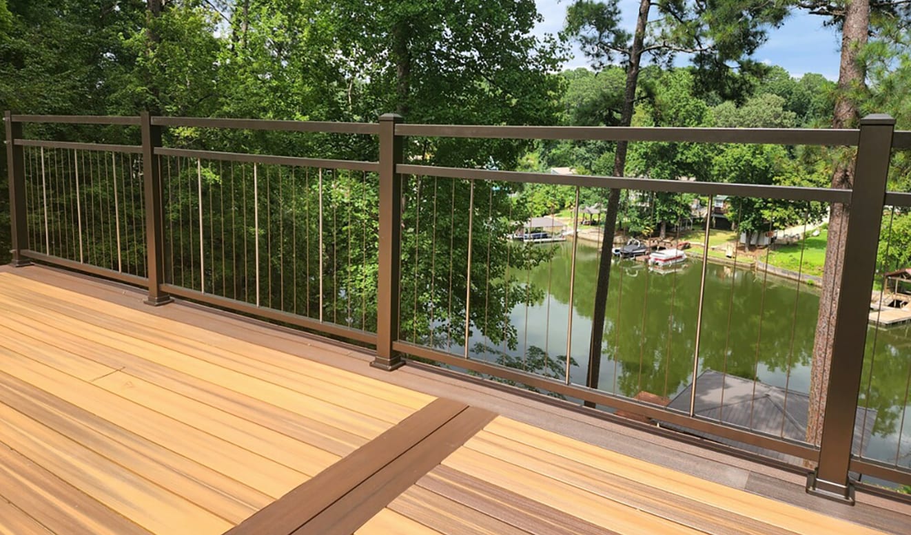 Harmony Railing Metal Rail Bracket for Aluminum Deck Panels, Unfinished, 1-in x 1-in, Compatible with Aluminum Railing Systems