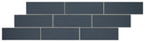 VitaScape Midnight Satin 4-in x 12-in Satin Ceramic Subway Wall Tile (0.38-sq. ft per Piece) by American Olean
