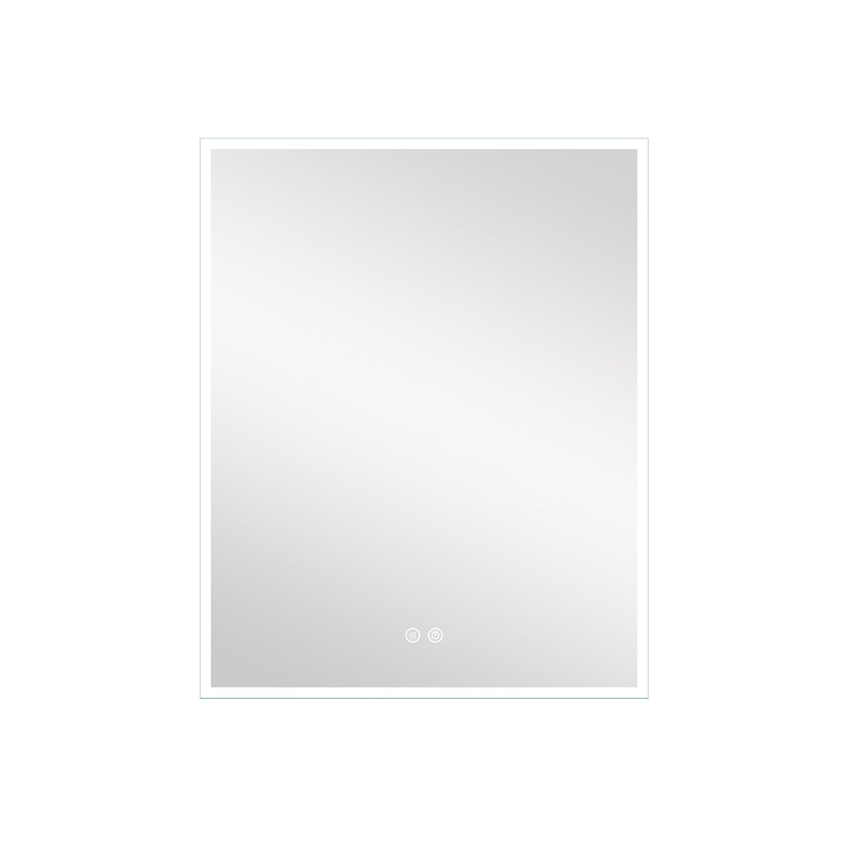 WELLFOR ELIN 20-in x 30-in Lighted LED Fog Free Surface/Recessed Mount Silver Mirrored Soft Close Medicine Cabinet with Outlet