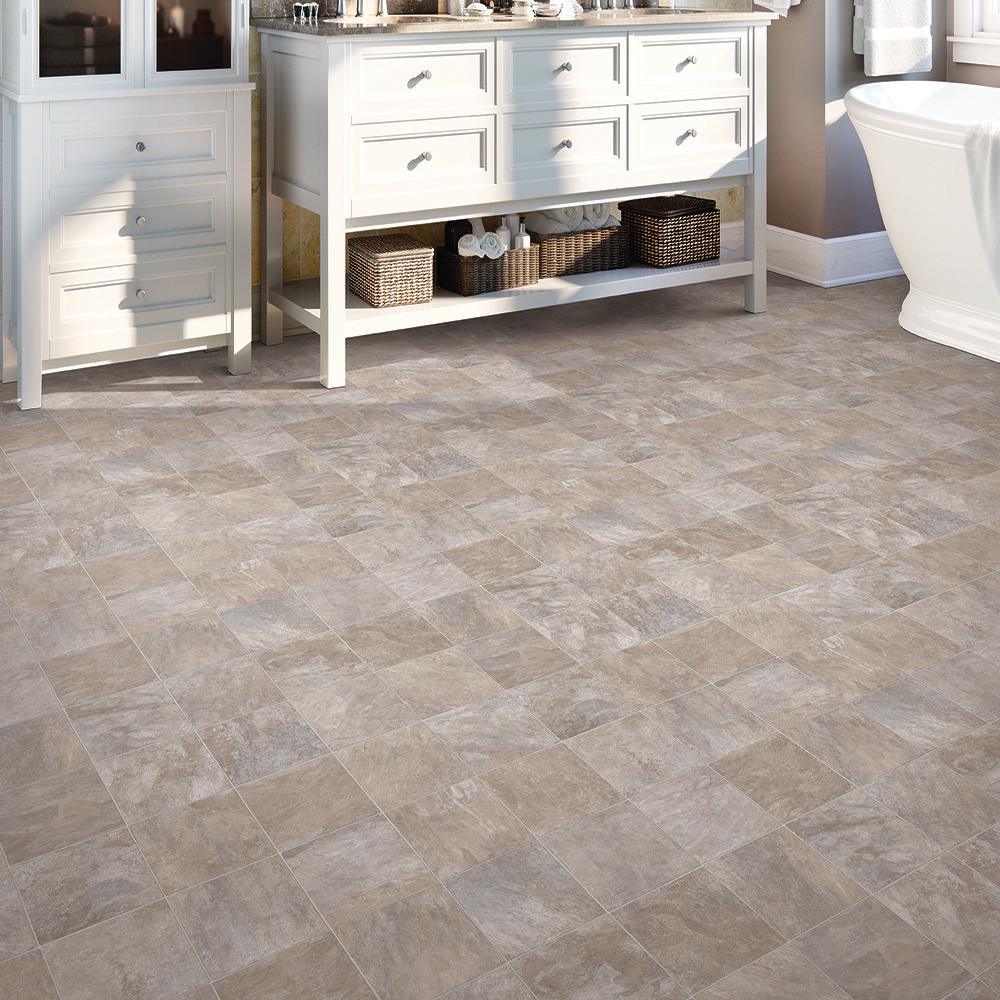 IVC Wheaton Tile Residential Vinyl Sheet, Sold by 13.2 ft. Wide x Custom Length - Super Arbor