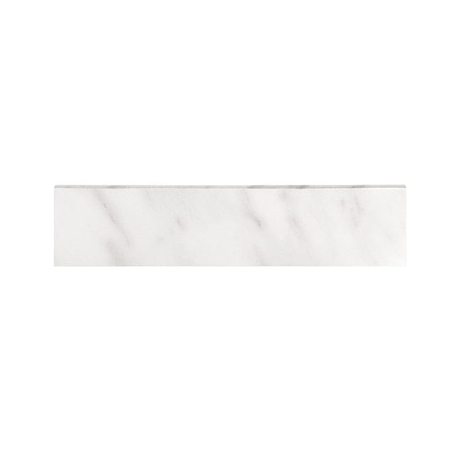 allen + roth Arabescato White 3-in x 12-in Polished Porcelain Marble Look Floor and Wall Tile (0.22-sq. ft/ Piece)