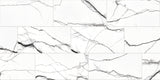 Thunder White 12-in x 24-in Matte Porcelain Marble Look Floor and Wall Tile (1.94-sq. ft/ Piece)