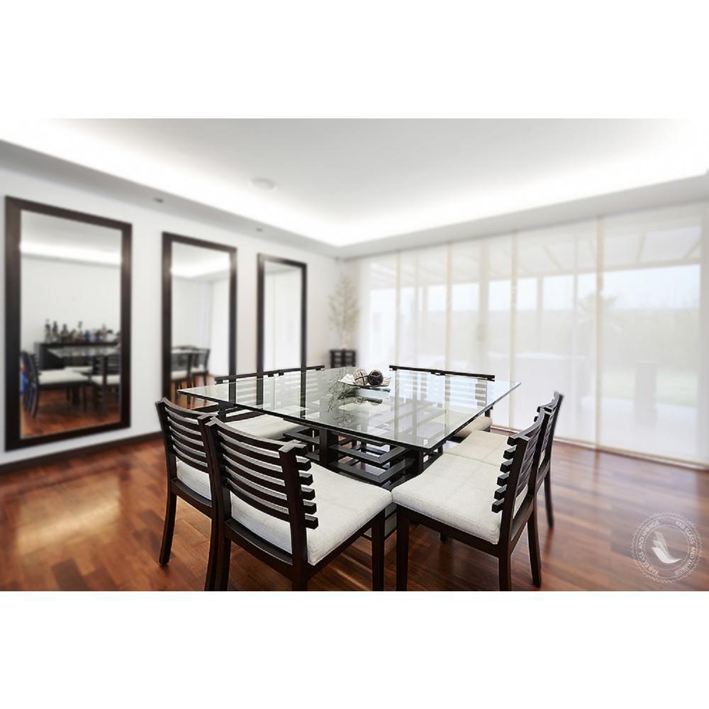 12 in. Clear Square Glass Table Top 1/2 in. Thick Bevel Polish Tempered Radius Corners - Super Arbor