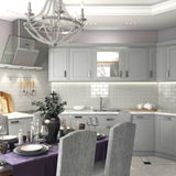 Giorbello Classic Premium Light Gray 3-in x 6-in Glossy Glass Subway Wall Tile (5-sq. ft/ Carton)
