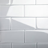 Giorbello (Sample) Glass Subway Lavender Gray 3-in x 6-in Glossy Glass Wall Tile
