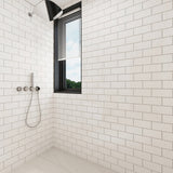 Giorbello Classic Premium Alabaster White 6-in x 12-in Glossy Glass Subway Wall Tile (5-sq. ft/ Carton)