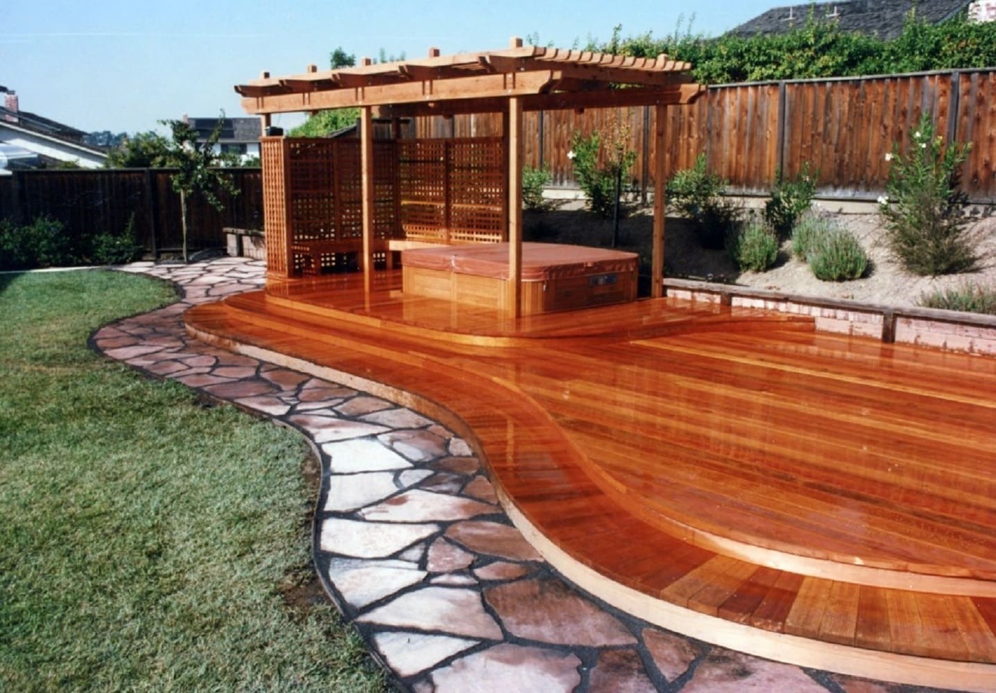 2-in x 8-in x 12-ft Redwood Green Deck Board