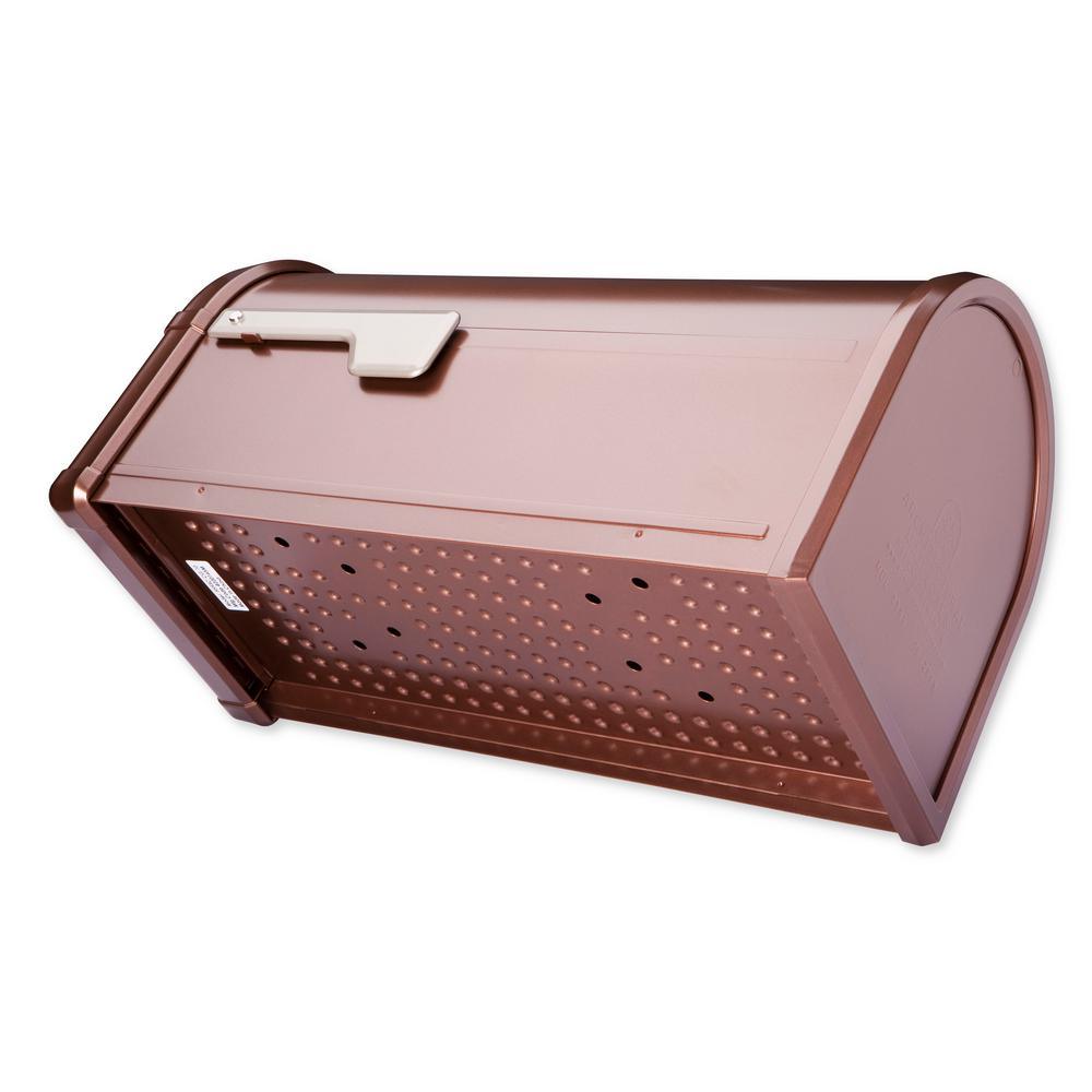 Hillsborough Post Mount Mailbox Copper - Super Arbor