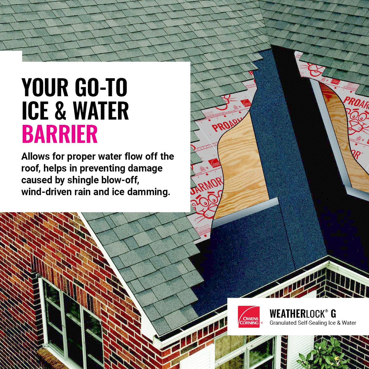 Owens Corning WeatherLock 36 in x 66.7 ft (200 sq ft) Polypropylene Roof Underlayment