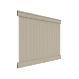 Freedom Emblem 6-ft H x 8-ft W Clay Privacy Vinyl Flat-top Fence Panel (Assembled)