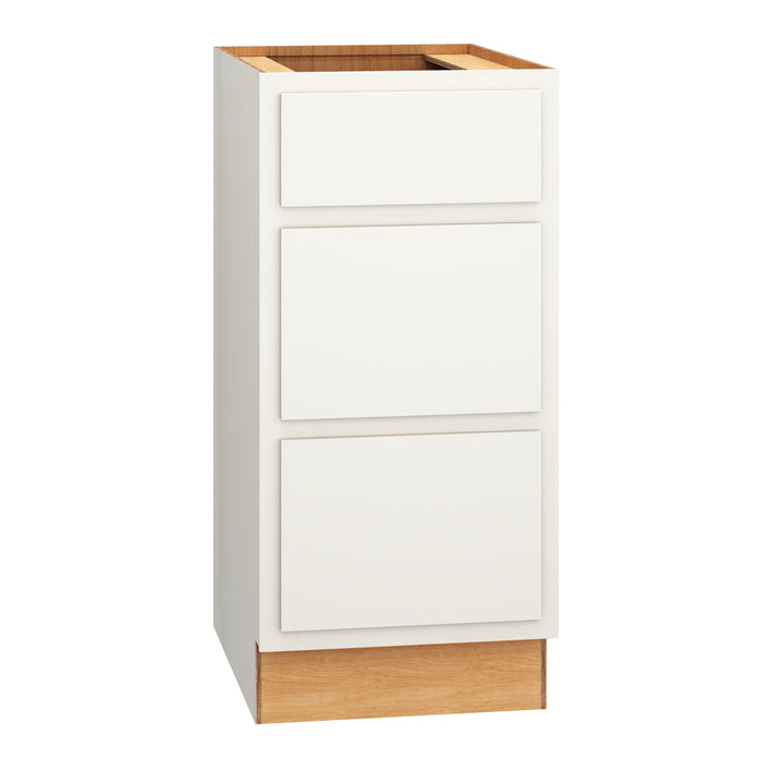 Diamond Express Jamestown 15-in W x 32.5-in H x 21-in D White Partial Overlay 3-Drawer Wood Wall-mount Cabinet Banks