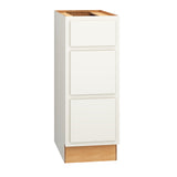 Diamond Express Jamestown 12-in W x 32.5-in H x 21-in D White Partial Overlay 3-Drawer Wood Wall-mount Cabinet Banks