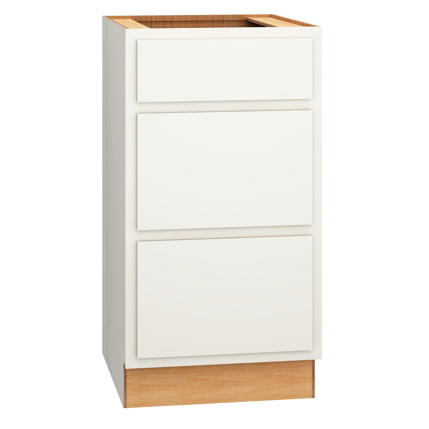Diamond Express Jamestown 18-in W x 34.5-in H x 21-in D White Partial Overlay 3-Drawer Wood Wall-mount Cabinet Banks
