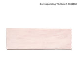 Apollo Tile (Sample) Duchess Pink 2-1/2-in x 8-in Glossy Ceramic Wall Tile