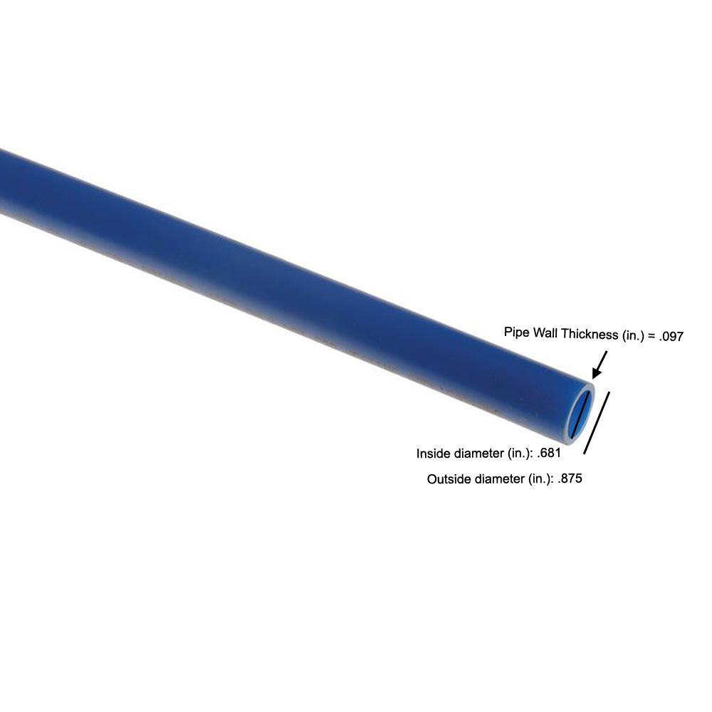 3/4 in. x 5 ft. Blue PEX Pipe - Super Arbor